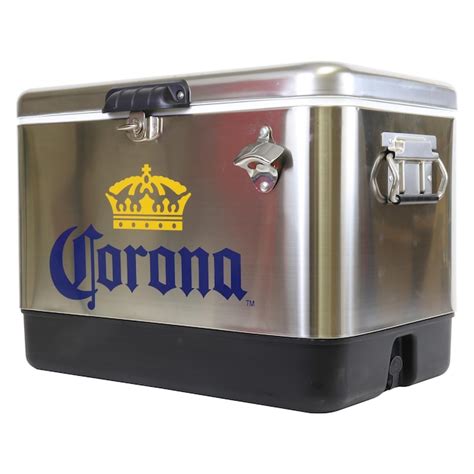 corona metal ice box|Koolatron Portable Silver, Black, Blue 54.